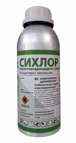 Сихлор инсектоакарицидное средство флакон 1 литр